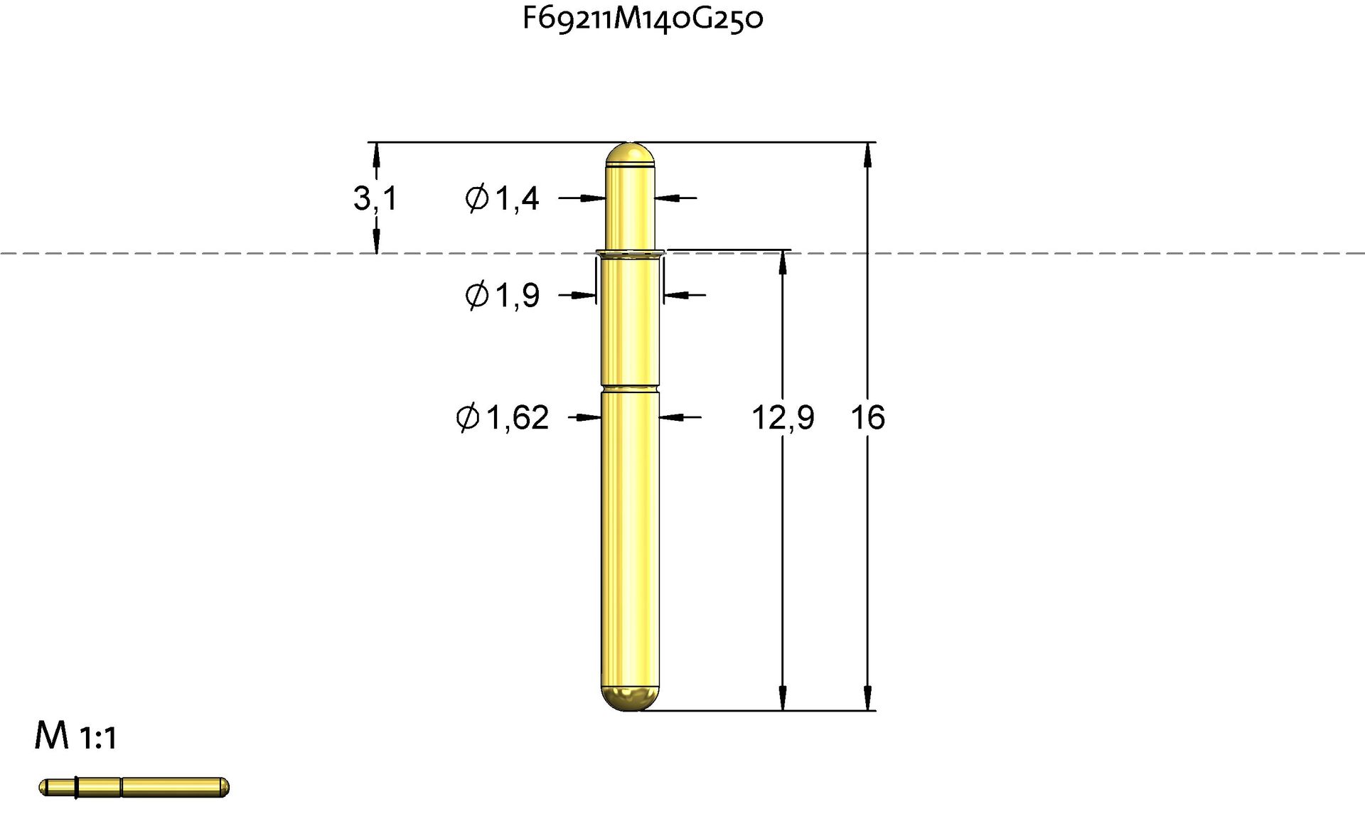 P16211M140G250TL160